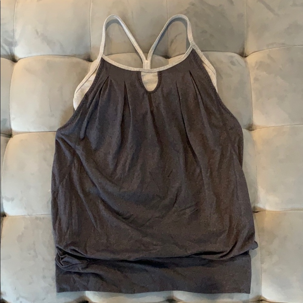 NWOT Lululemon Let it Loose Tank Top Gray  Size 4